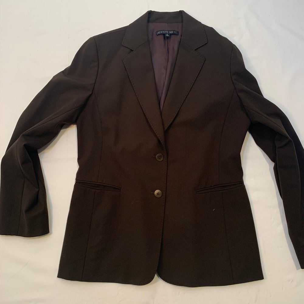 LaFayette 148 SZ 8 Chocolate Blazer - Picture 4 of 5